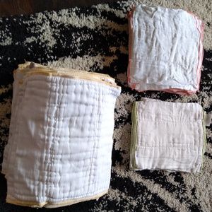 Cloth-eeze and Sweet Pea trifold cloth diapers